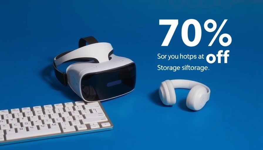 Smart storage: VR headset, headphones, keyboard offer.