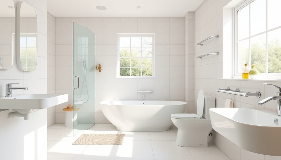 Bathroom safety basics: modern bathroom with safety features.