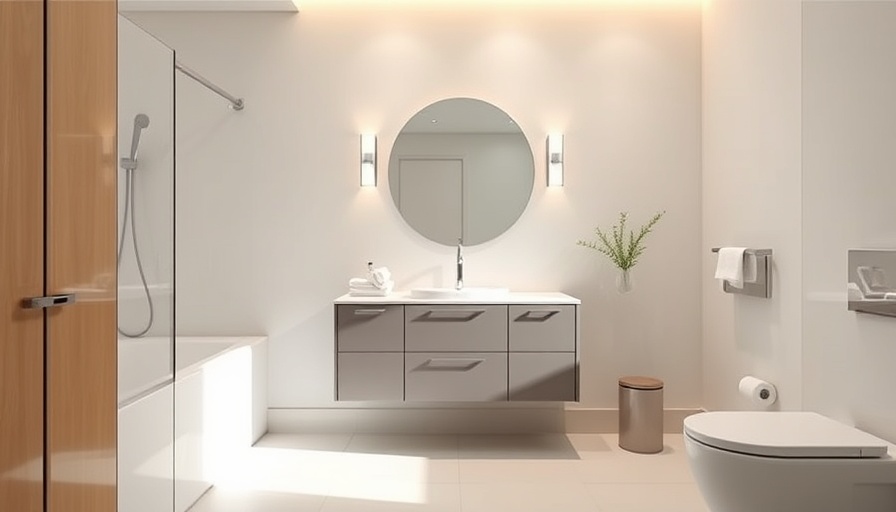 Low-cost bathroom solutions in Toms River with modern minimalist design.
