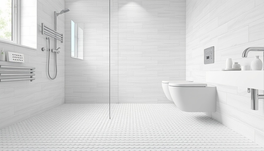 Non-slip shower floor solutions in a modern bathroom setting.