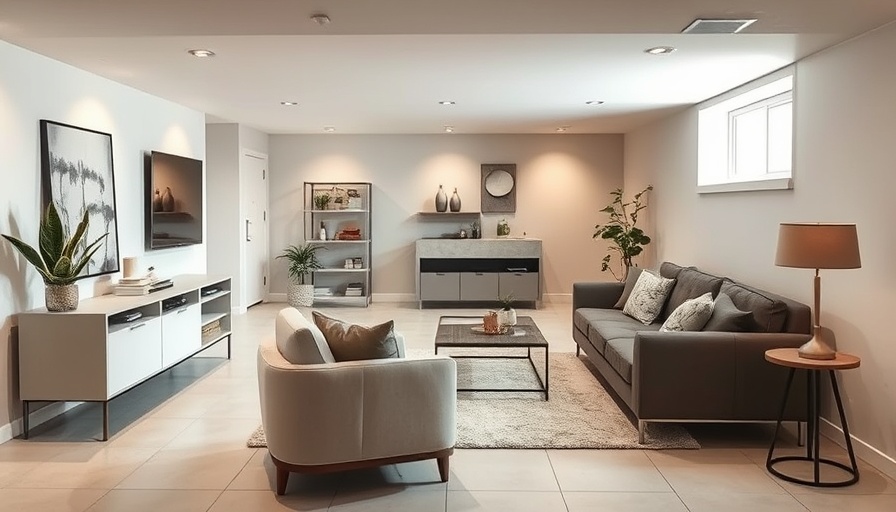 Condensation-Free Brooklyn Basement with modern design and natural lighting.