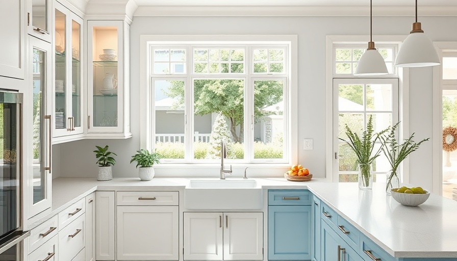 Modern kitchen with smart storage and white cabinetry