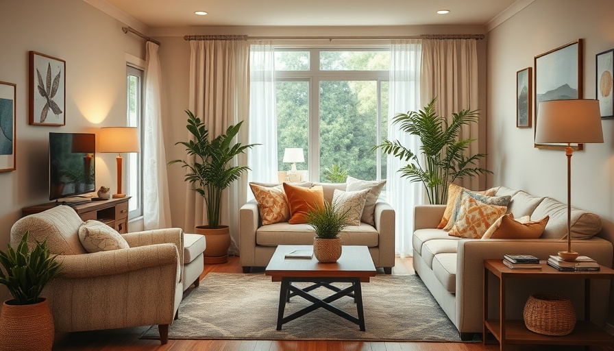Senior-friendly living room showcasing aging in place for seniors.
