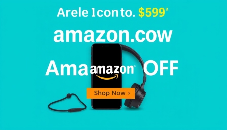 Brooklyn basement waterproofing promo with smartphone and headphones on turquoise banner