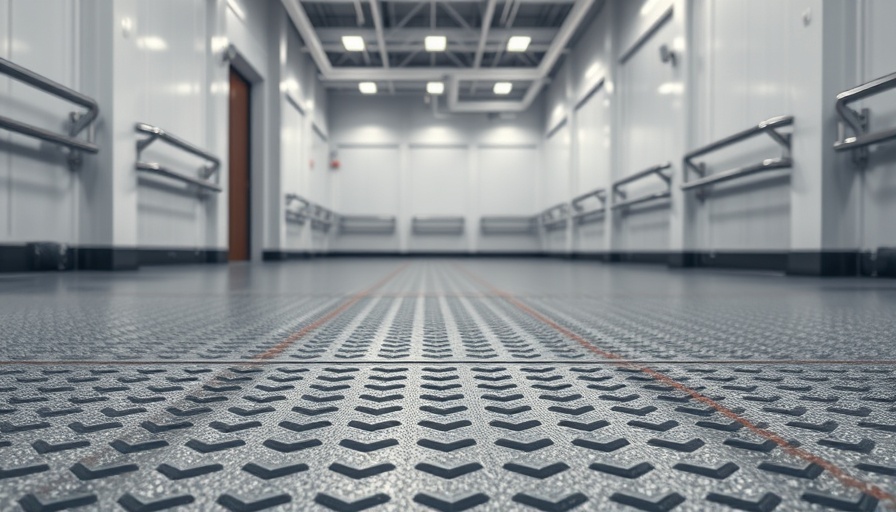 Industrial non-slip flooring in Toms River interior.