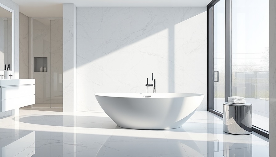 Benefits of bathroom renovation: sleek modern design.