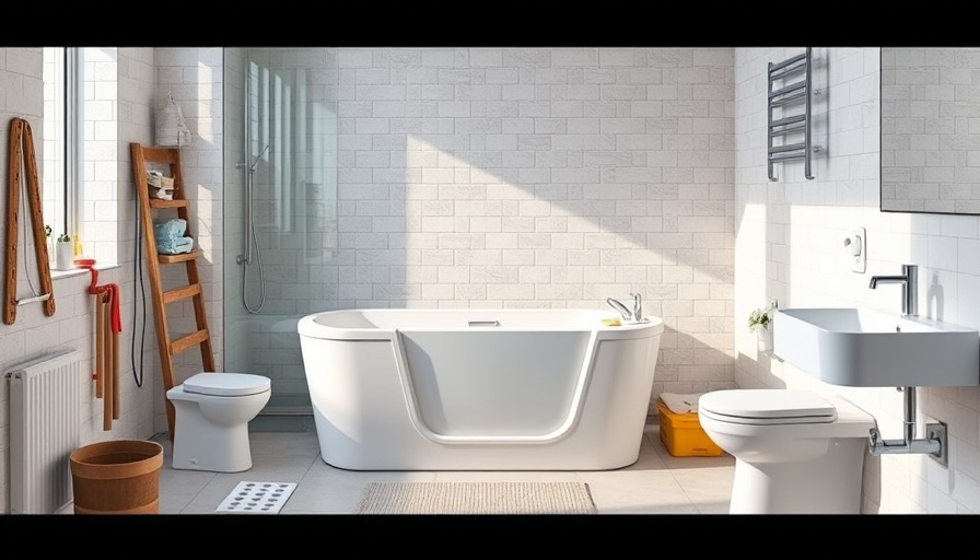 Modern bathroom walk-in tub installation tools for advice.