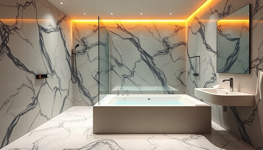 Modern bathroom with walk-in tub and shower reflecting contemporary design.
