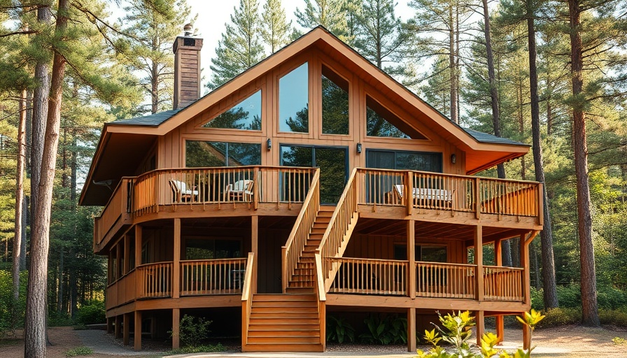 Smart storage and organization: Elevated house with spacious deck.