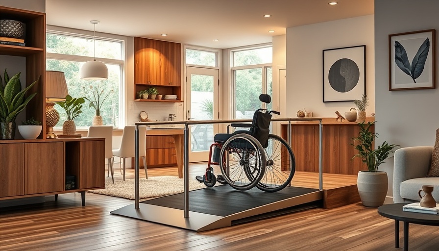 Modern home with DIY accessibility upgrades, featuring a wheelchair ramp.