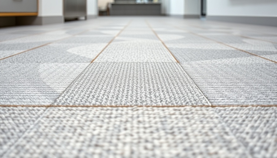 Modern textured non-slip flooring detail with soft lighting.