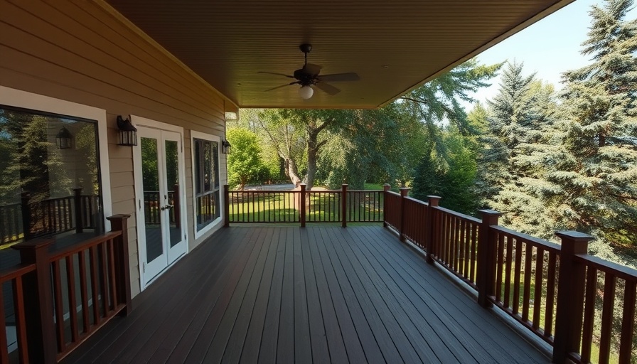 Elevated house with deck for basement conversion smart homes