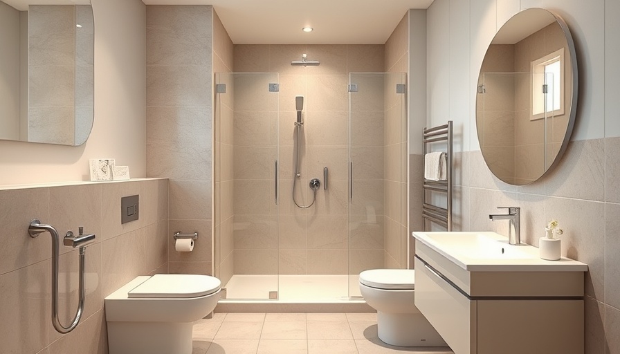 Barrier-free bathroom ideas in Toms River with modern design features.