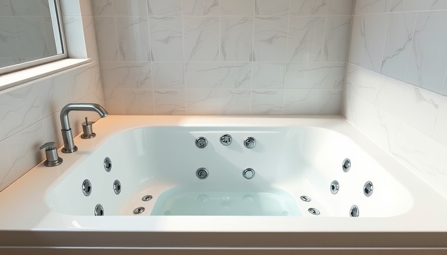 Modern walk-in tubs with jets in an elegant bathroom.