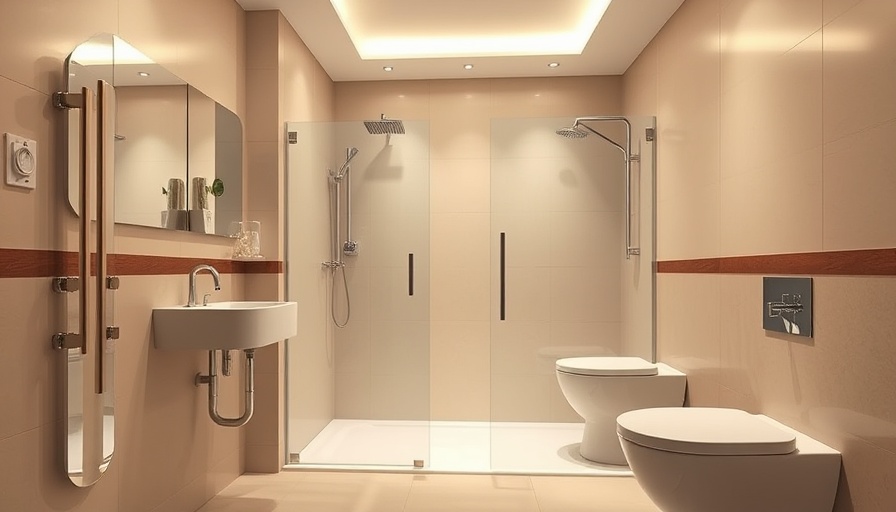 Modern barrier-free bathroom showcasing accessibility features.