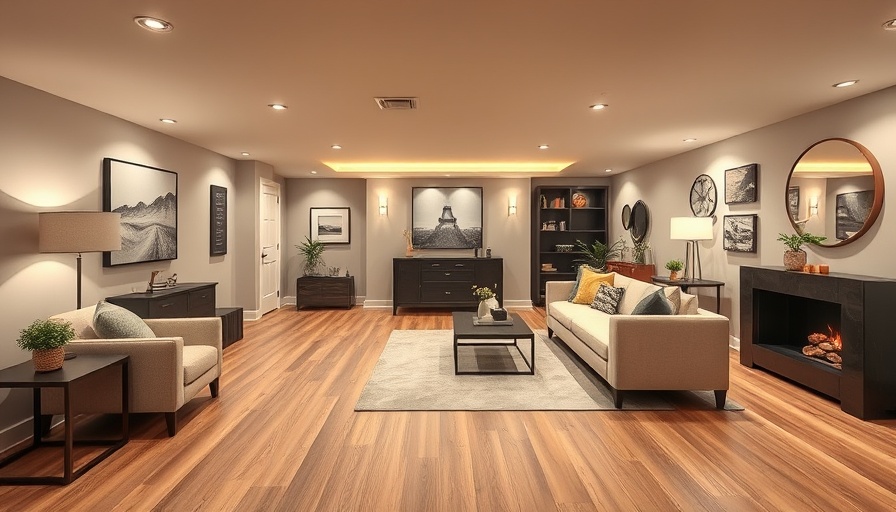 Stylish basement conversion ideas with chic decor and lighting.
