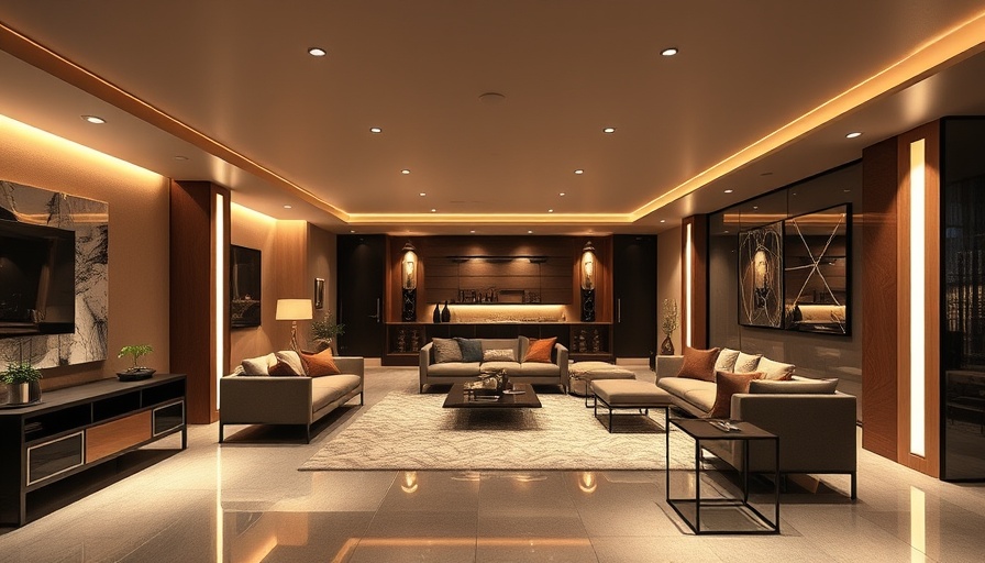 Luxurious basement renovation Brooklyn showcasing sleek modern design.