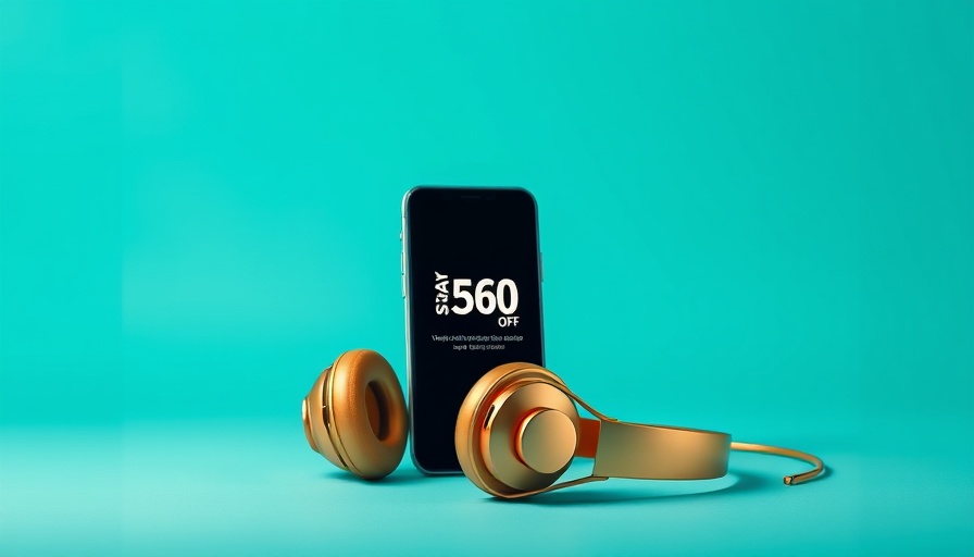 Advert for electronic devices with discount and purchase button