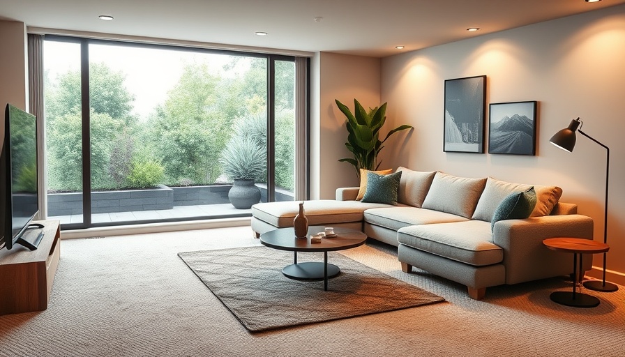 Modern basement conversion idea with stylish decor.