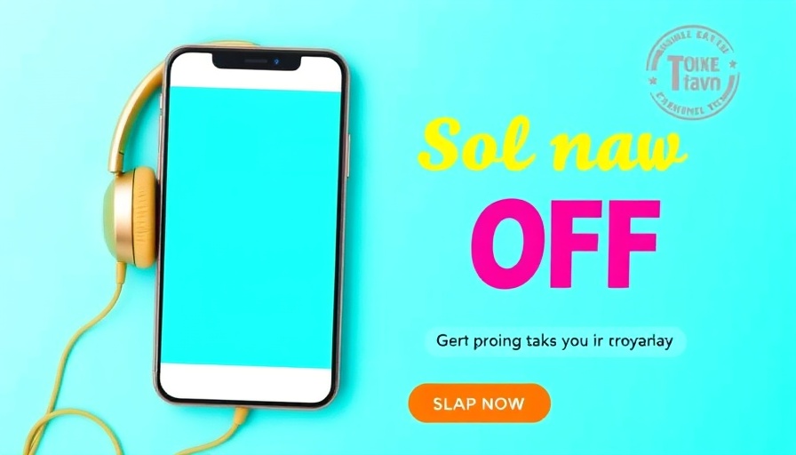 Promotional banner with smartphone and headphones, Creating a Craft Room in Your Brooklyn Basement.