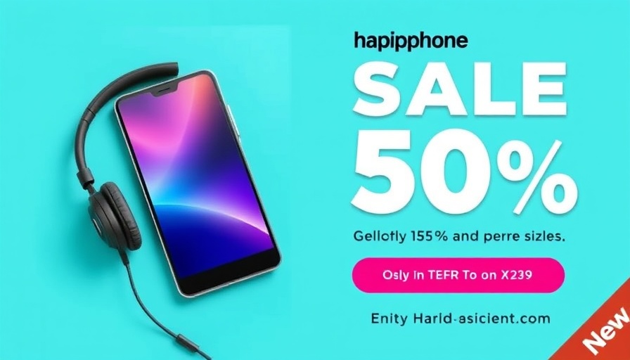 Advert featuring electronics with a discount offer on Amazon.