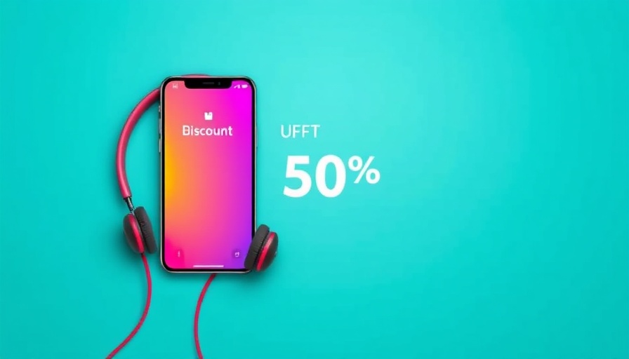 Advertisement banner with smartphone and headphones, not related to Basement Exits Safety Brooklyn.