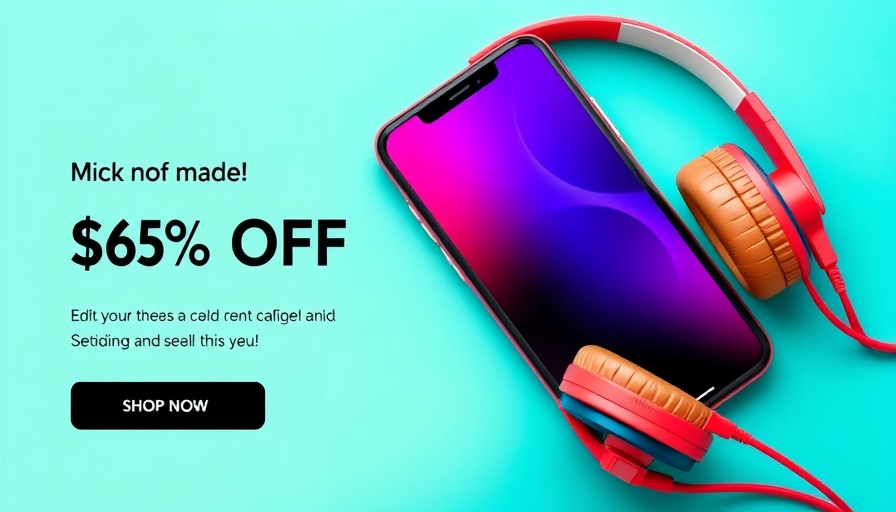 Promotional banner for smart storage and organization with discount offer.