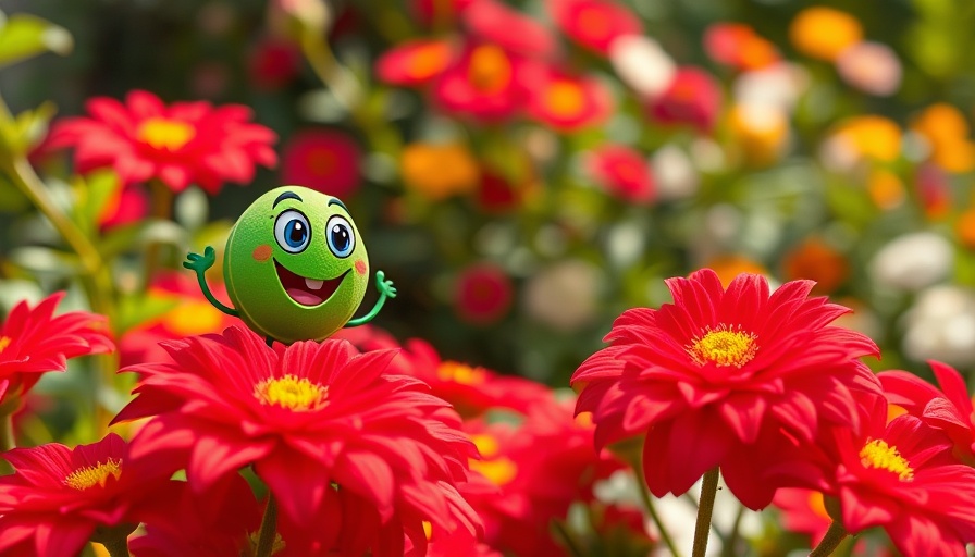 Vibrant display of favorite plants with red flowers in a garden setting.