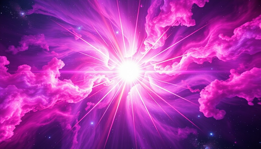 Radiant cosmic energy symbolizing empowerment coaching.