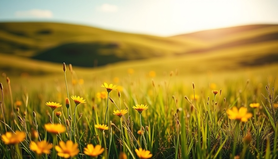 Serene meadow with yellow flowers symbolizing how to stop doubting yourself.
