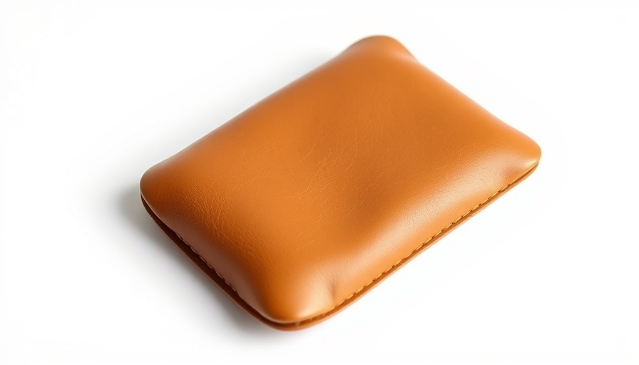 Minimalist tan leather pouch for spring workwear update.