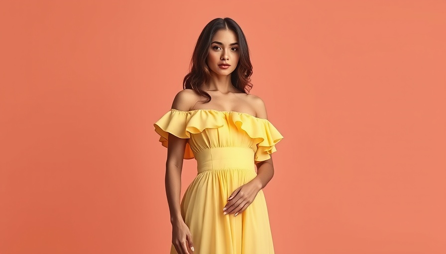 Woman in butter yellow dress showcasing spring fashion trends.