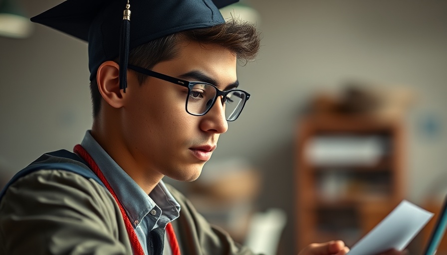 Viral photo of teen working diligently on graduation night.