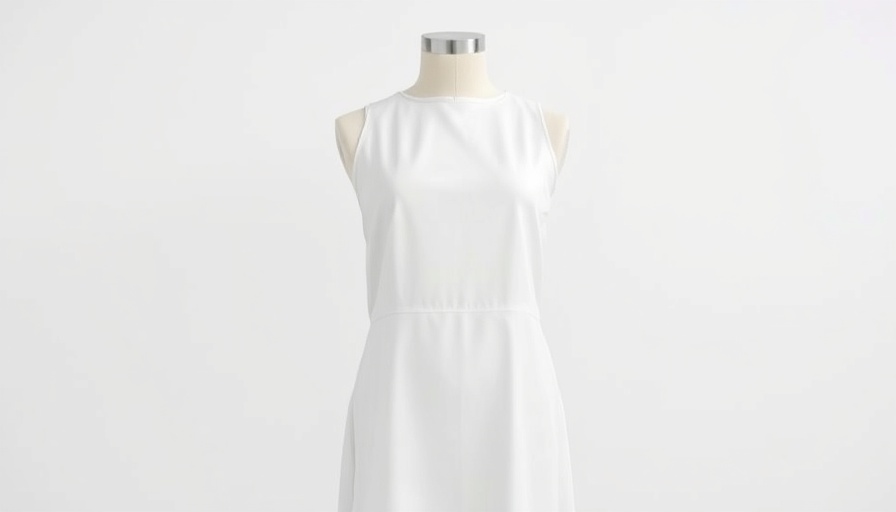 Elegant white summer dress on plain background - Light Easy Summer Dresses.