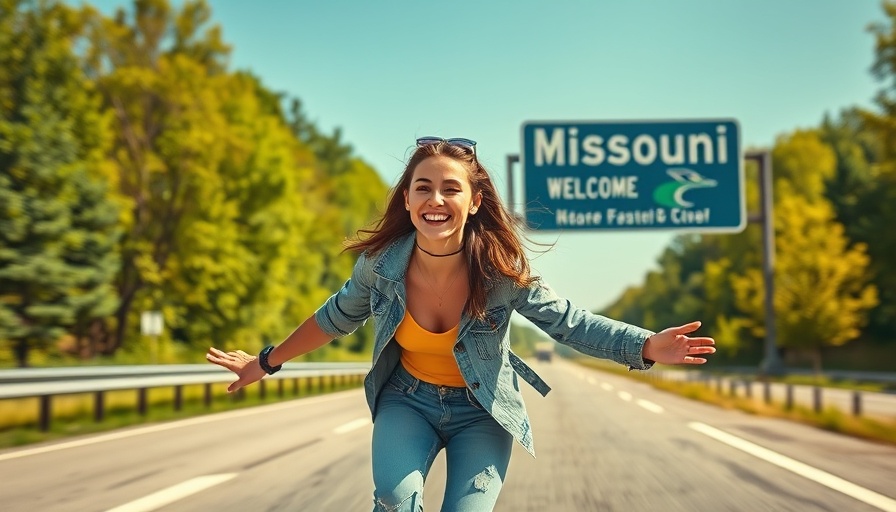 First woman to skateboard across America on a highway in Missouri.