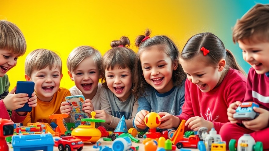 Kinder spielen mit Spielwaren Trends 2025, fördern kognitive Entwicklung.