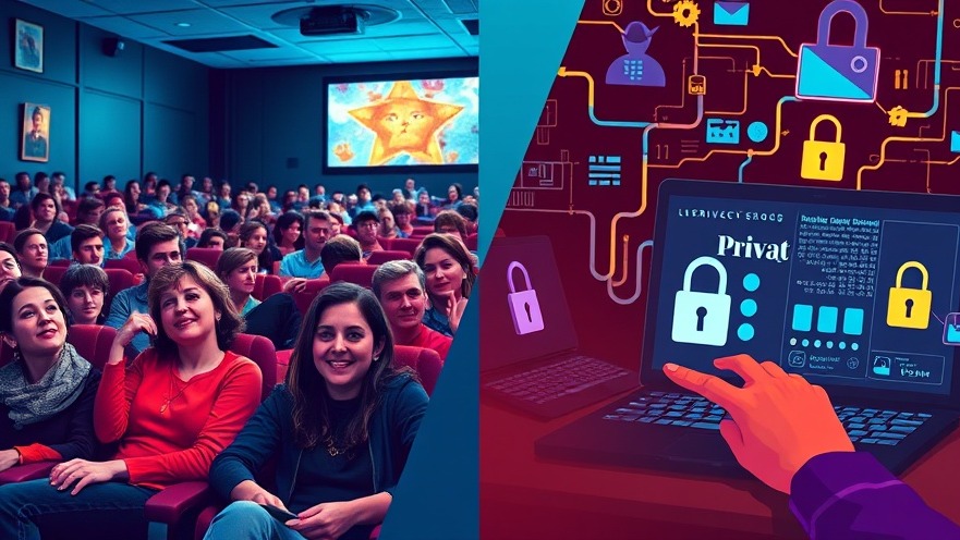 Nostalgie 90er Jahre: Iconic movie moments meet modern digital privacy symbols.