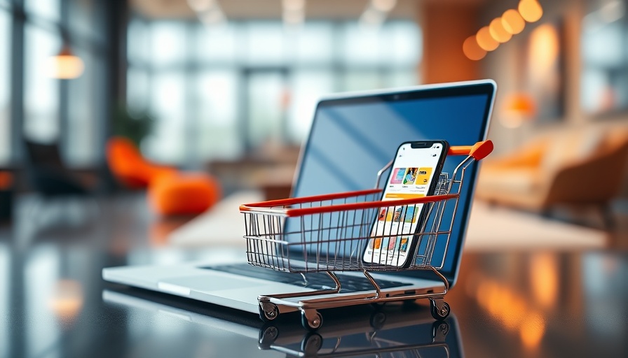 Temu Preisknebel concept with devices in a shopping cart.