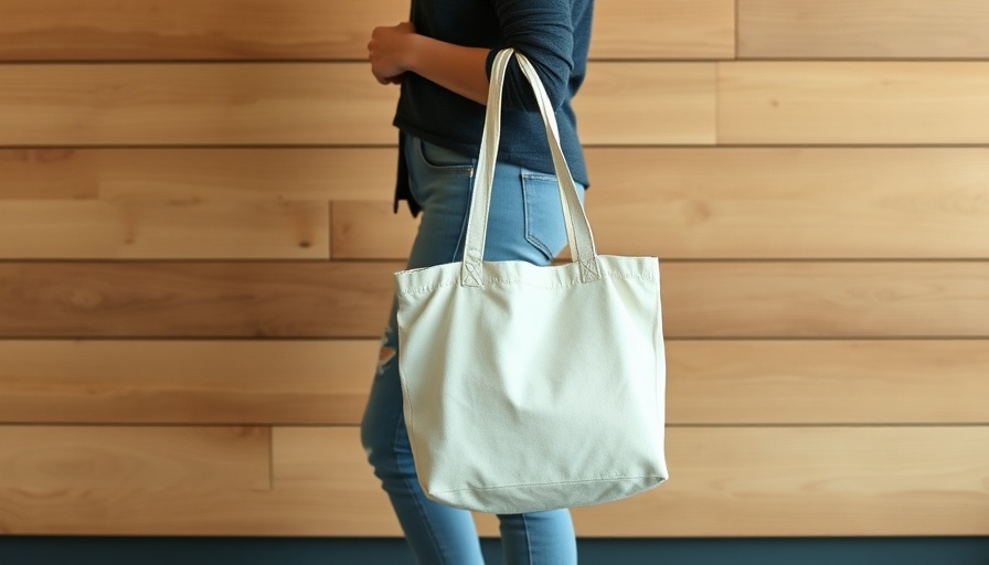 Relaxed individual holding a tote bag in front of wooden panels, Verbraucherstimmung Deutschland 2025.