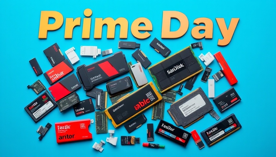 Die besten SSD- und RAM-Angebote nach den Prime Deal Days collage on blue background.