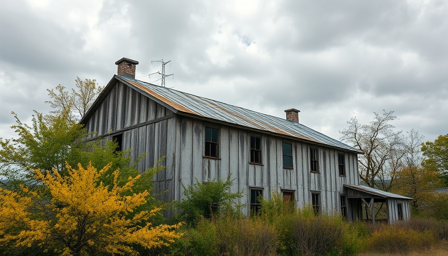 Old building in Stormarn with green and yellow trees.