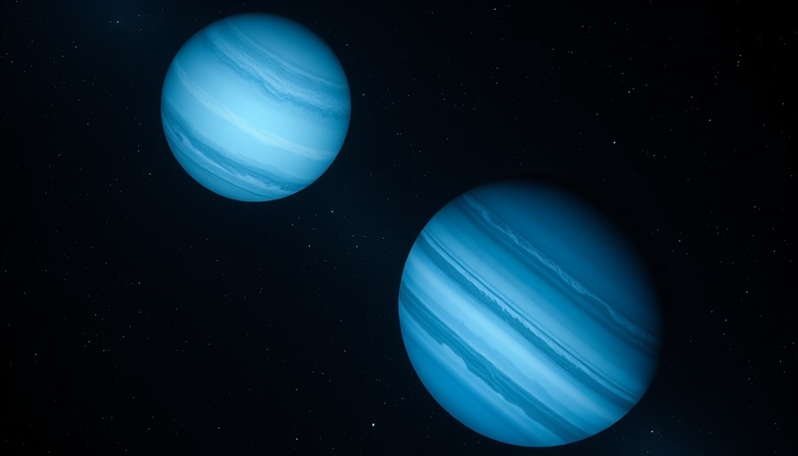Uranus und Neptun Untersuchungen: Planets Uranus and Neptune in space