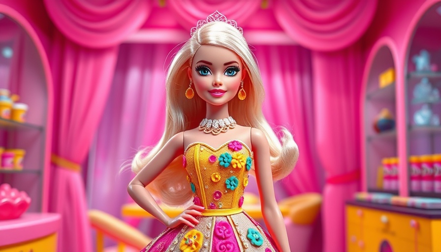 Play-Doh Barbie Modenschau Spielset featuring stylish Barbie in pink.