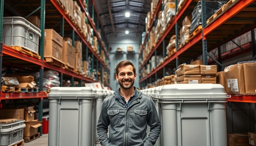 Insolvenz der Bronzel GmbH image with a person in a warehouse.