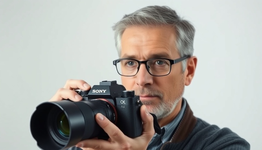 Sony ZV-E1 test with a man holding camera close-up.