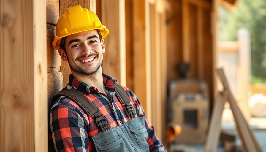 Young worker in traditional attire on construction site in Stormarn.