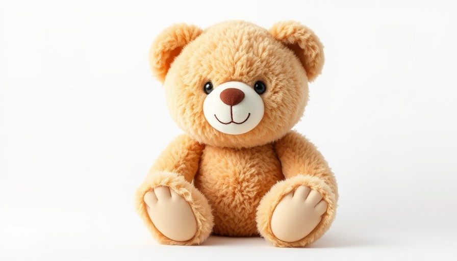 Steiff Ben Teddybär Christmas gift on white background.