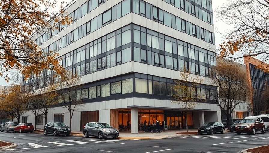 Krebspatienten Stormarn location, office building exterior on a cloudy day.