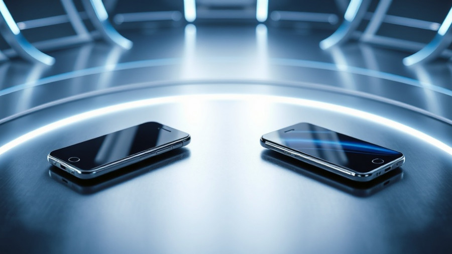 Nubia RedMagic 11 Pro smartphones displayed on a futuristic metallic surface with blue accents.