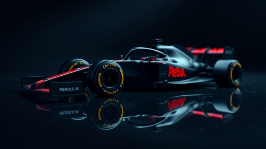 Sleek Formula 1 logo reflecting, Formel 1 Re-Live USA GP backdrop.